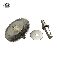 내구성 있는 스테인리스 스틸 와이어 산업용 휠 브러쉬, 10mm 보어 직경, 3년 보증, 연삭 및 세척 작업용, OEM