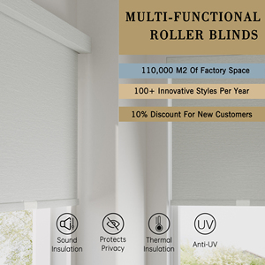SAMADHI Built-In Blackout Roller Shade Manual Control <b>Window</b> Blinds Bedroom Roller Blinds - Product Image 2