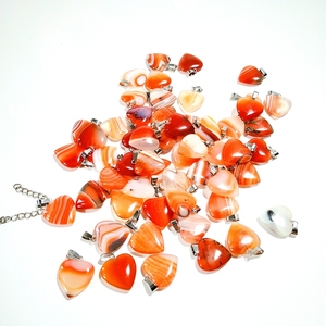 2026 100% or <span class=keywords><strong>sable</strong></span> pierre <span class=keywords><strong>coeur</strong></span> pendentif pierre guérison cristal collier fabrication de bijoux sculpture sur cristal - Product Image 5