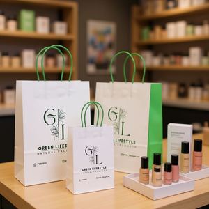 Bolsas de Papel Personalizadas al por Mayor para mi Negocio, Bolsas de Papel para Compras con Logotipo Impreso, Bolsas de Regalo Resistentes para Minoristas - Product Image 2