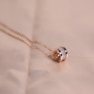 Xingyue Gems Fashionable and High Quality 18K Rose Gold Round Brilliant Cut Moissanite Pendant <b>Necklace</b> GRA Certified - Product Image 4