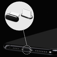 Ensemble de brosses de nettoyage universelles avec bouchon anti-poussière de type C, avec 2 dispositifs anti-perte, matériau métal + ABS, protection de l'application