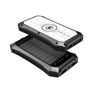 Banque d'alimentation solaire portable sans fil pour l'extérieur, <span class=keywords><strong>15000</strong></span> mAh, <span class=keywords><strong>Powerbank</strong></span> solaire - Product Image 1