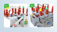 Disjoncteur à vide extérieur triphasé en acier inoxydable MINRONG ZW8-12G 12kV (VCB) avec capacité de coupure de 20-31,5kA pour applications moyennes