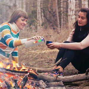 6 ألوان الصمام ABS الباعثة للضوء كوب الماء مع مقبض ملون الإبداعية ومثيرة مقبض متعدد الألوان - Product Image 4