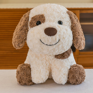 Chien tacheté <span class=keywords><strong>noir</strong></span> en peluche <span class=keywords><strong>Bichon</strong></span> frisé caniche carlin Husky Chihuahua Shiba Inu Bull Terrier peluche poupée oreiller pour enfants - Product Image 4