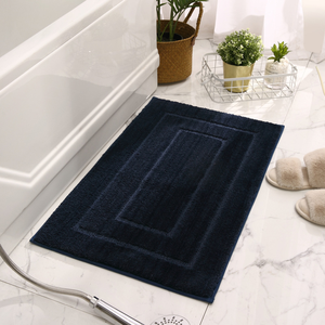 Alfombra de <span class=keywords><strong>baño</strong></span> con mechones de color sólido, alfombrilla de <span class=keywords><strong>baño</strong></span> moderna acolchada y lavable para uso en el hogar, puerta, inodoro, hotel - Product Image 3