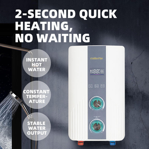 Chauffe-eau électrique sans réservoir à commande manuelle avec pompe interne, eau chaude en 2 secondes pour hôtel, animalerie, salle de bain - Product Image 4