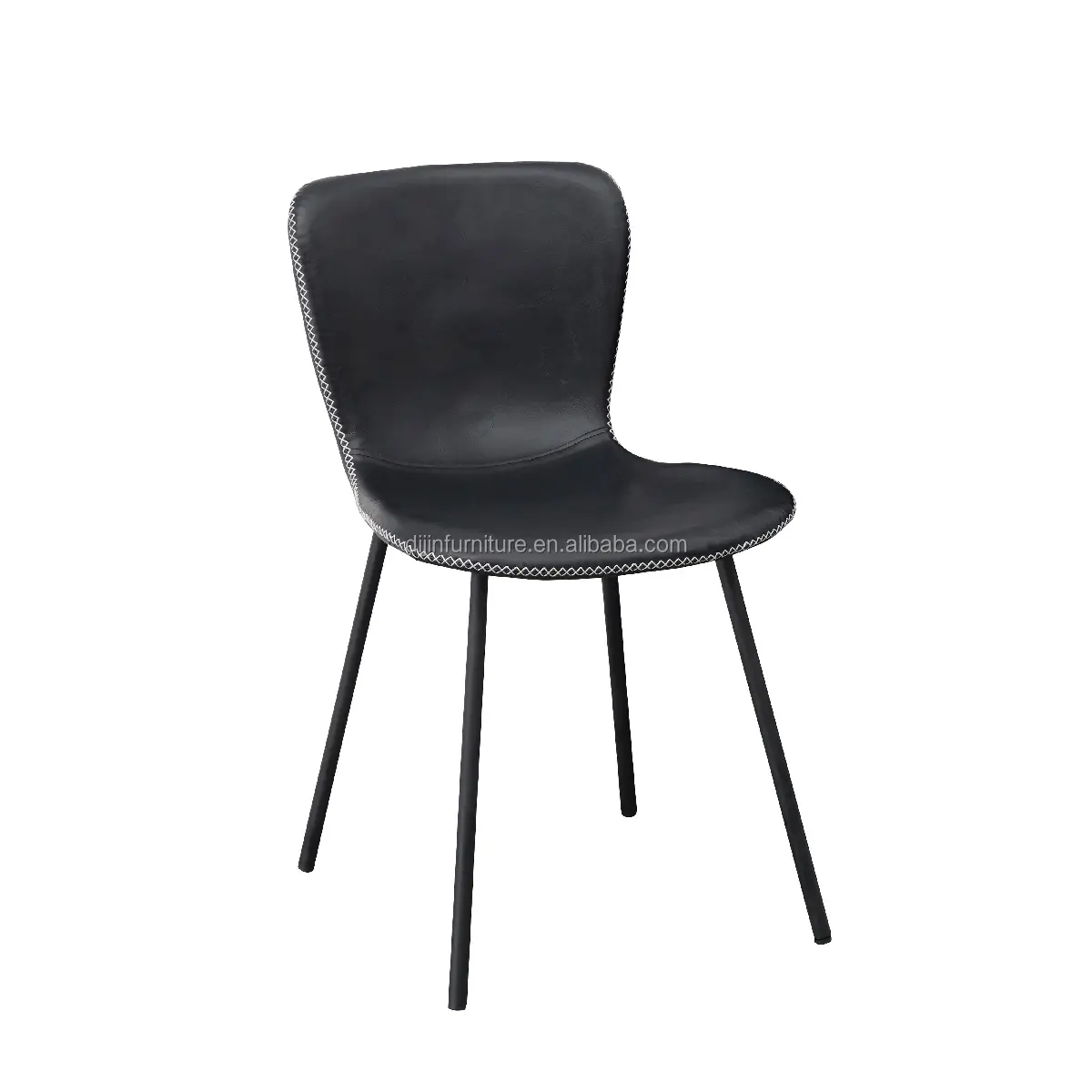 Factory Supply Cheap Price good Quality Chairs with Leather Cushion Metal Leg For Dining Rooms, Living Room, Kitchen