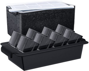 Plateau transparent personnalisé pour machine à glaçons OEM et ODM plateaux à glaçons en silicone pour la maison cadeaux <span class=keywords><strong>de</strong></span> boissons au whisky et au bourbon pour hommes - Product Image 1