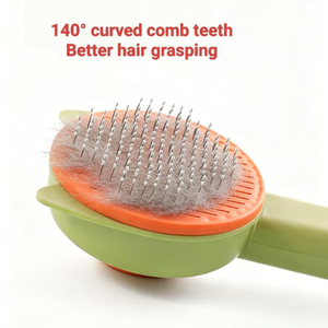 Cat and <b>Dog</b> Special Floating Hair Deep Brush and Hair Cleaning Comb, One-<b>button</b> Release <b>Button</b>, Pet Grooming Tools and Supplies - Product Image 6