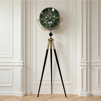Reloj de Cuarzo de Pie con Diseño Moderno y Elegante, con Pantalla Digital, Decoración para el Hogar, para Sala de Estar