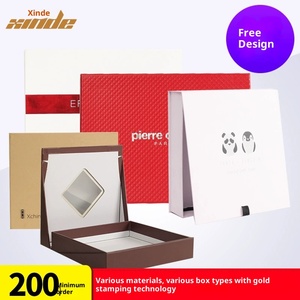 Caja de Regalo de Papel Kraft de Lujo con Tapa Abatible para Ropa Interior, Medias, Bufandas, Estilo Cajón, Embalaje para Comercio Electrónico - Product Image 1
