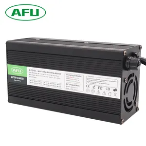 14.6V 15A 18A 20A Charger For 4S 12.8V 12V LiFePO4 Battery Charger With Cooling Fan Aluminum Shell Smart Charger
