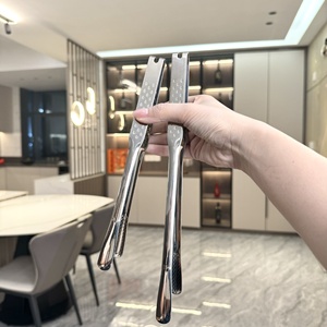 Pince de cuisine en acier inoxydable 316, anti-brûlure, antidérapante, moderne et simple, pour barbecue, steak frit, style coréen, allongée - Product Image 1