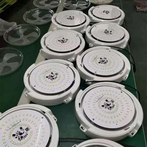 Hot bán ban công trong nhà không thấm nước IP65 năng lượng mặt trời đèn trần <span class=keywords><strong>25W</strong></span> 50W 100W 200W 300W 500W hiện đại Vòng <span class=keywords><strong>LED</strong></span> năng lượng mặt trời ánh sáng Trần - Product Image 5