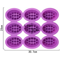 Moule en silicone pour savon de massage, moule à bougie, moule à résine, moule en silicone pour savon, moule en silicone pour la fabrication de savon et de cire
