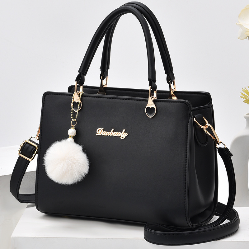 Large capacity PU Zipper Shoulder Messenger