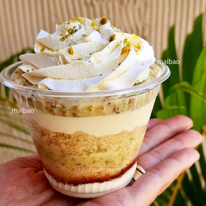 Tasse à mousse en plastique jetable pour petit gâteau personnalisée Tasse en plastique pour pouding à la crème glacée Tasse en plastique pour dessert au chocolat tiramisu - Product Image 3