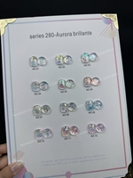 Vente en gros, échantillon gratuit, gel pailleté Aurora série 280, 12 couleurs, gel UV LED pour salon de manucure et manucure DIY