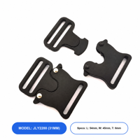 Sangle de Luxe Professionnelle en Plastique avec Boucle à Libération Latérale, Étanche, Réglable, Robuste et Durable pour Bagages et Accessoires de Sac
