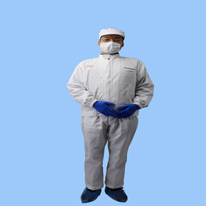 Uniforme de trabajo de manga larga para fábrica de alimentos con logotipo, identificación de gestión, ropa de trabajo blanca con cuello alto para taller - Product Image 4