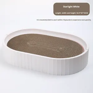 Rascador para Gatos Grande, Resistente al Desgaste, Antideslizante y Resistente a los Arañazos, <span class=keywords><strong>Protector</strong></span> de Sofá Minimalista, PP + Papel Corrugado - Product Image 6