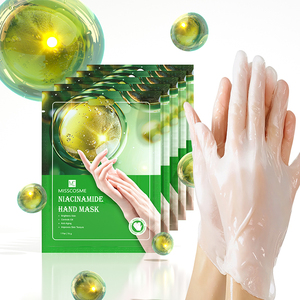 Oem masker tangan hidrasi Anti Penuaan, perawatan Spa intensif tangan kering meningkatkan tekstur kulit kecantikan Niacinamide sarung tangan - Product Image 5