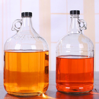 Bouteille de vin californien en verre gravé clair ambré personnalisé sans BPA 1 litre 2 litres 3 litres 4 litres bouteilles d'eau de bière