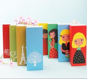Nuovo Arrivo Delle Ragazze del fumetto Stampato Scivolo cassetto scatola di grado alimentare dessert candy biscuit scatole regalo al forno cakebox cookie di imballaggio - Product Image 1