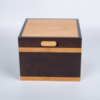 Urnes pour animaux de compagnie en bambou écologiques de luxe pour les cendres de chien, forme rectangulaire, urne commémorative pour crémation