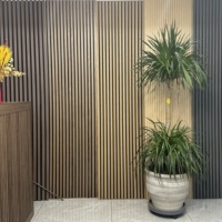 Panneaux muraux acoustiques décoratifs personnalisables en bois MDF chêne Akupanels, panneaux à lattes en bois, panneaux acoustiques insonorisants pour murs