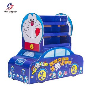 Stand Display Kardus Bentuk Bus Sekolah yang Dapat Disesuaikan, Berbahan Kertas Bergelombang, Berdiri Bebas, untuk Promosi Alat Tulis Pensil - Product Image 2