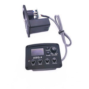 Preamplificador de Guitarra Acústica HEQ-4 de Plástico con Afinador Digital, Ecualizador de 4 Bandas y Pastilla para Guitarra - Product Image 4