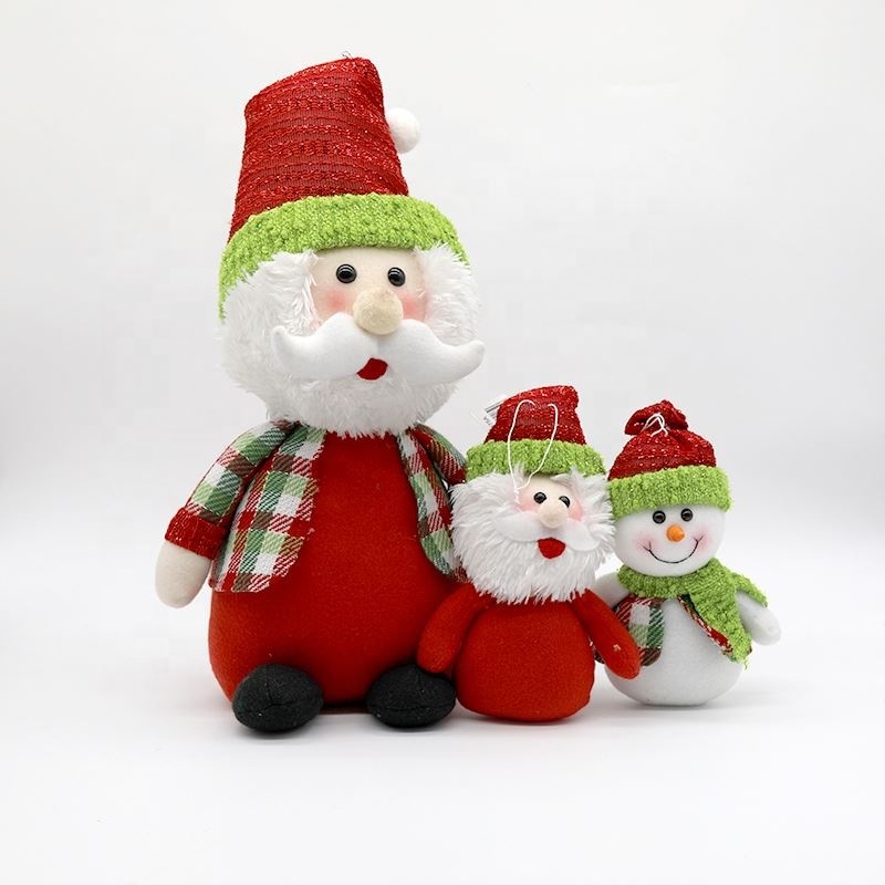 Stuffed Christmas Teddy Bear Toys With Hat And Scarf Christmas Soft Bear Stuffed Toy Promotional Gifts Plush Toy Custom Animal