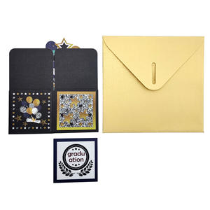 Carte de vœux 3D en forme de chapeau de diplômé fait main, best-seller, pour la saison des diplômes, décoration de fête et messages - Product Image 4