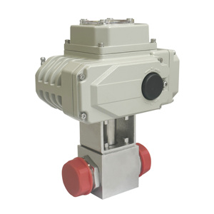 Actuador de control de gas de cuarto de vuelta de alta presión HL, personalizable, compatible con AC220v DC24v, válvula de bola OEM, compatible con HEM, válvula de bola inteligente de PVC - Product Image 1