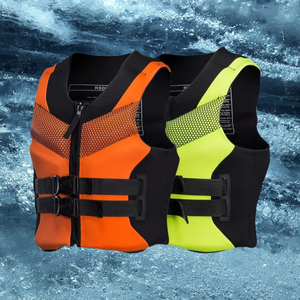 เสื้อชูชีพและเสื้อกั๊กสำหรับผู้ใหญ่แบบขายส่ง ทำจากนีโอพรีนและโฟม EPE สำหรับกีฬาทางน้ำและเล่นเซิร์ฟ น้ำหนักเบา ทนทาน ใช้ได้ทั้งชายและหญิง - Product Image 3