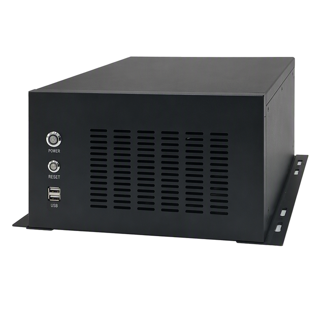 Custom Wall Mount Industrial Computer Chassis Compact Ventilated Front USB Power Switch Case