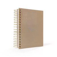 Carnets d'agenda 2026 en gros, personnalisables, en tissu de lin, couverture rigide, journaux de sublimation, format A5, couverture en PP pour liste alimentaire, journal de santé