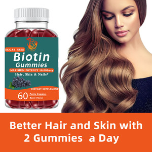 Gummies de biotine à marque privée OEM avec biotine et sodium, complément beauté pour la peau, les cheveux et les ongles - Product Image 3