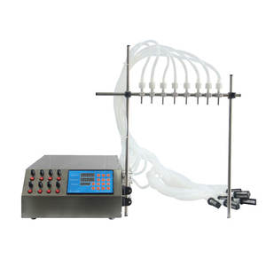 Machine de remplissage semi-automatique à pompe péristaltique 8 têtes, haute précision, pour savon liquide, alimentation électrique 220 V - Product Image 2