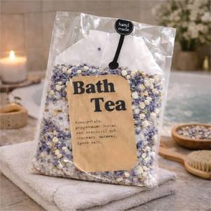 Sachets de thé de <span class=keywords><strong>bain</strong></span> floraux faits à la main S&Soak avec des sels de l'Himalaya et de la mer Morte, des huiles essentielles, utilisation en spa pour tous les âges - Product Image 4