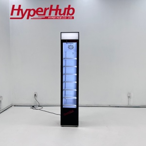 Réfrigérateur commercial à design fin, <span class=keywords><strong>vitrine</strong></span> verticale étroite pour boissons, refroidisseur de boissons pour magasin de proximité - Product Image 1