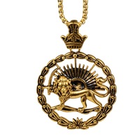 Collier pour homme en acier titane style hip-hop, pendentif lion rétro, personnalisé, décontracté, pour couple, très vendu
