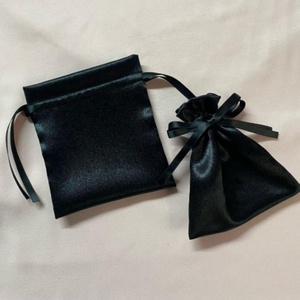 Recyclable Custom Logo Glossy Drawstring Colored T-Knot Pockets Silk Fabric Storage Gift <b>Packaging</b> <b>Bags</b> for Wedding Candy - Product Image 4