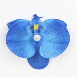 Sıcak satıcı gerçek dokunmatik yapay orkide ev dekorasyon için Pot kültürü aralık yapay çiçekler dekoratif tencere