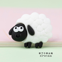 Figurine d'animal, mini mouton de dessin animé, artisanat en résine, figurine et miniature, décoration de table à domicile, jouets et cadeaux