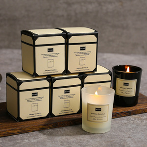 Velas aromáticas de lujo para aromaterapia, velas aromáticas de lujo en frasco de vidrio, personalizadas, de algodón, mechas de baño, superventas - Product Image 5