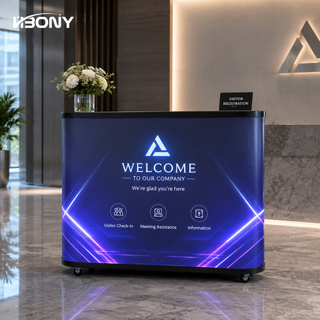 Custom Size LED Video Screen Advertising DJ Booth Front Desk Display